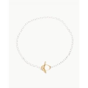 NEW ODETTE NEW YORK women's ceres toggle necklace in brass